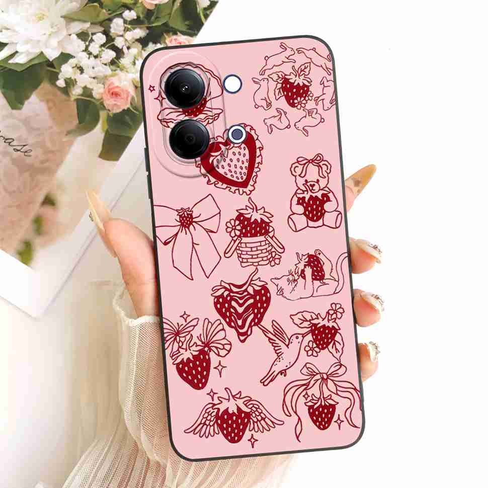 Colorful Printed Cartoon For vivo Y05 4G 6.74" Case Silicone Back Cover Shockproof For Vivo Y11D VIVO Y05 4G Phone Cases Bumper