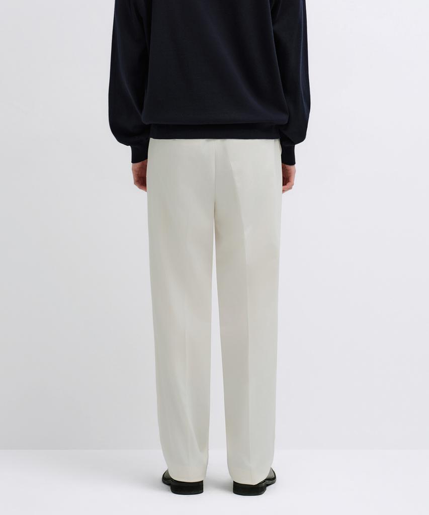 MUSINSA STANDARD Wide Hidden Banding Slacks [Cream]