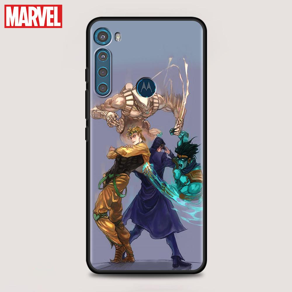 Shell For Motorola One Fusion G8 G9 Power Plus G22 G30 G31 G50 G60 Edge20 E6s G Stylus Case Cartoon JoJo's Bizarre Adventure