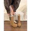 Ugly Cute Big Head Thick-soled White Snow Boots Women's Winter Velvet Babes Long Boots Cotton Boots