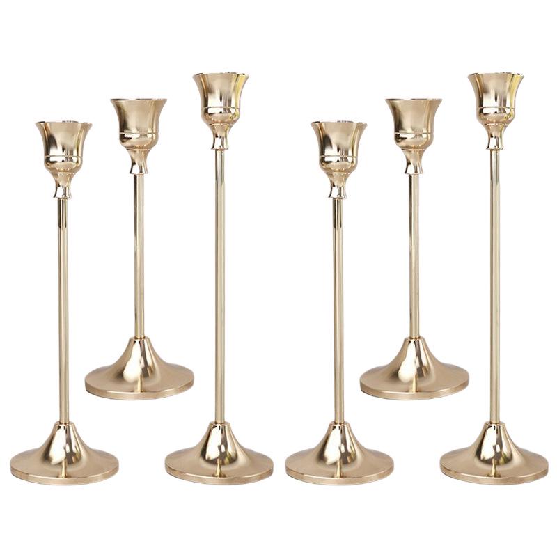 Europäischer minimalistischer Kerzenständer als Ornament für Candlelight-Dinner & Hochzeitsdeko