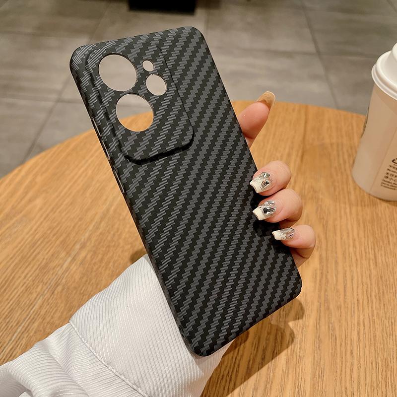 

Чехол для Realme GT 7 Pro Ультратонкий Матовый Жесткий Легкий Чехол с Текстурой Полосок из Углеродного Волокна Для Realme GT7 Pro For Realme GT 7 Pro