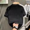 Summer Rhinestone Rivet T-shirt for Men Clothing Round Neck Casual T-shirt Fashion High Street Men's Summer Short Sleeves