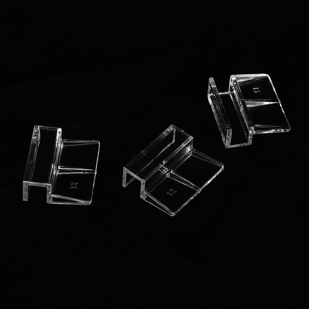 20Pcs Glass Cover Acrylic Clip Holder Support Clamp Accessory for Aquarium Fish Tank
