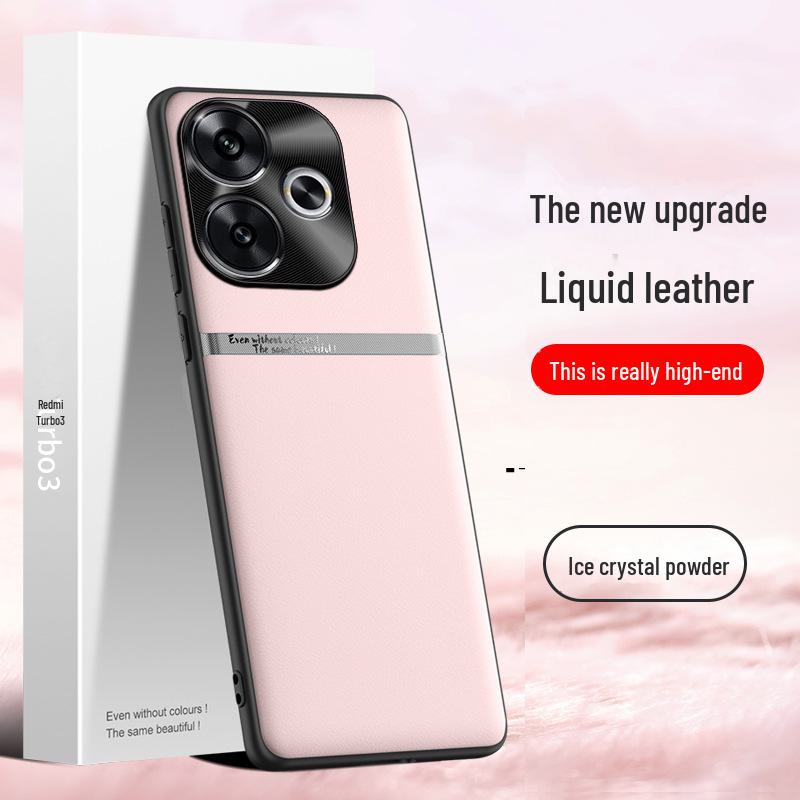 

Чехол из жидкой кожи для Redmi Turbo 3: Защитный чехол от падения, необрастающий, цельная транспортировка. Redmi Turbo 3