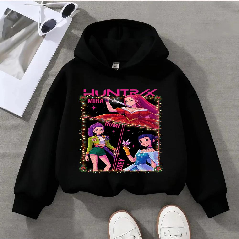 

Счастливого Рождества Милый Мультяшный Свитшот Охотники на Демонов для Детей Идеально для Праздничного Веселья 100