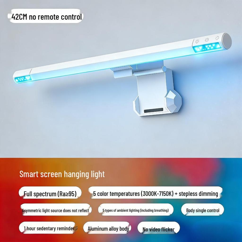 Full Spectrum LED Desk Lamp with Anti-Glare, Ra95 High Color Rendering, and Eye Protection