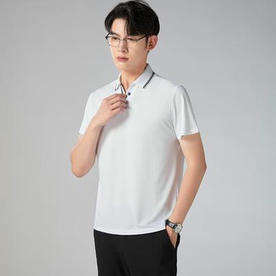 Sommar Ny Tre-säker POLO-tröja T-shirt Enfärgad T-shirt Business Casual Herrkläder