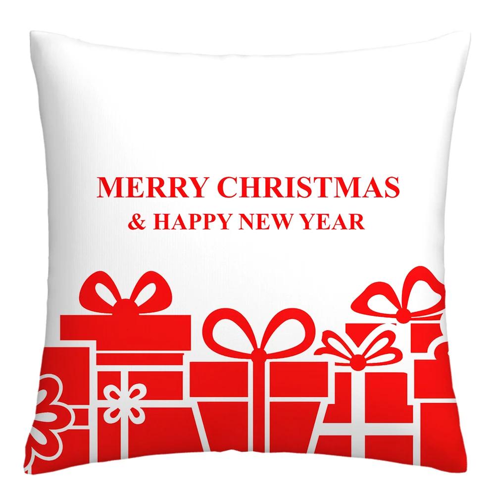 Nordic New Year pillowcase Christmas cushion cover 40x40 45x45 50x50 60x60 decorative pillowcase for living room home decore