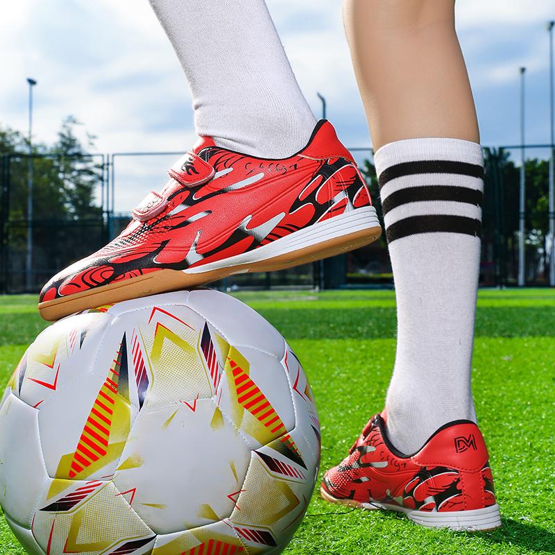 Chłopięce buty piłkarskie gumowa miękka podeszwa dziecięce profesjonalne buty piłkarskie treningowe na sztuczną murawę dla dziewcząt
