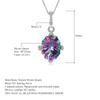 Gb Echter 925 Sterling Silber Unregelmäßige Halskette Für Frauen 24 .21ct Natürlicher Regenbogen Mystischer Quarz Anhänger Feiner Schmuck