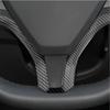 ABS Car Steering Wheel Frame Sticker Trim Cover For Tesla Model S Model X Inner Steering Wheel Decoration  Accessories