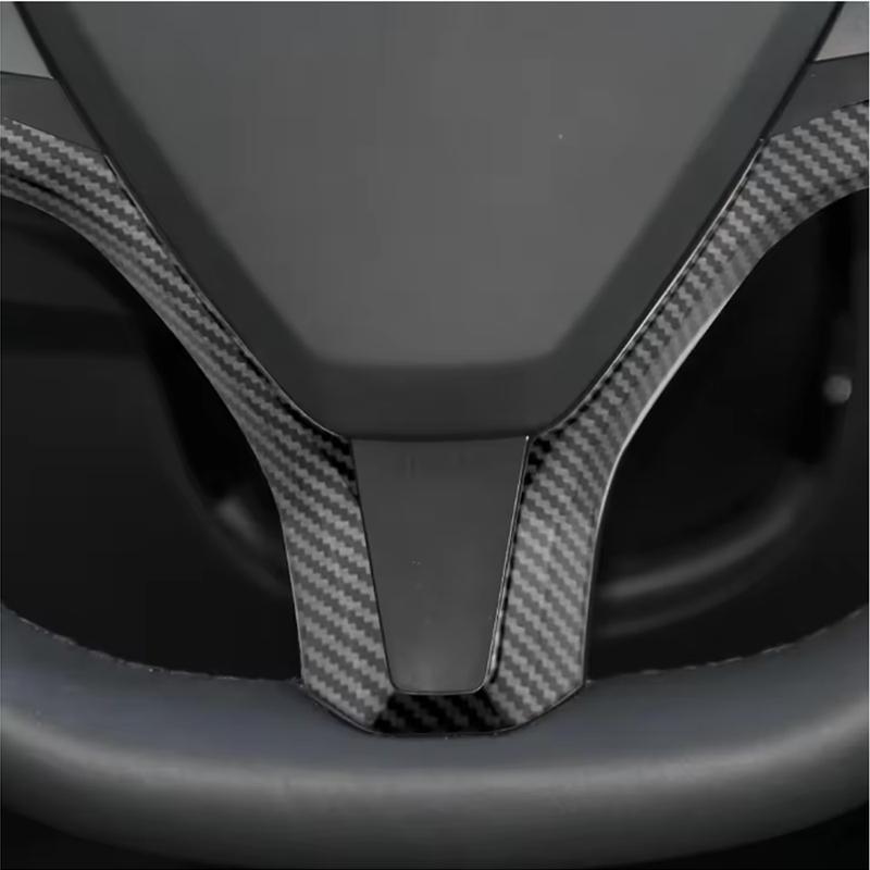 ABS Car Steering Wheel Frame Sticker Trim Cover For Tesla Model S Model X Inner Steering Wheel Decoration  Accessories