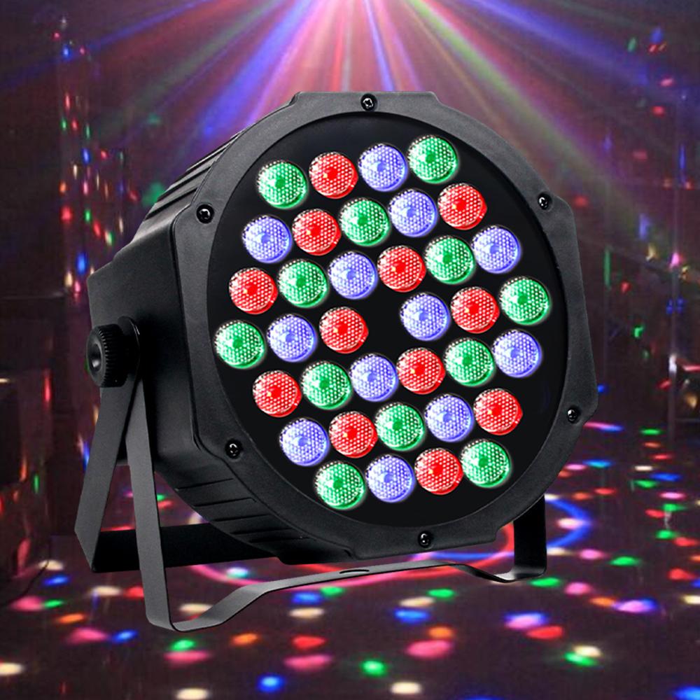 

36W LED Stage Flat Par Lighting With Remote Controller Colorful Light For DJ Disco Party Christmas Bar Club Wedding United States