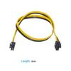 10pcs 50cm Quality 6pin To 8Pin (6+2Pin) PCI-E Cable 18AWG Mining