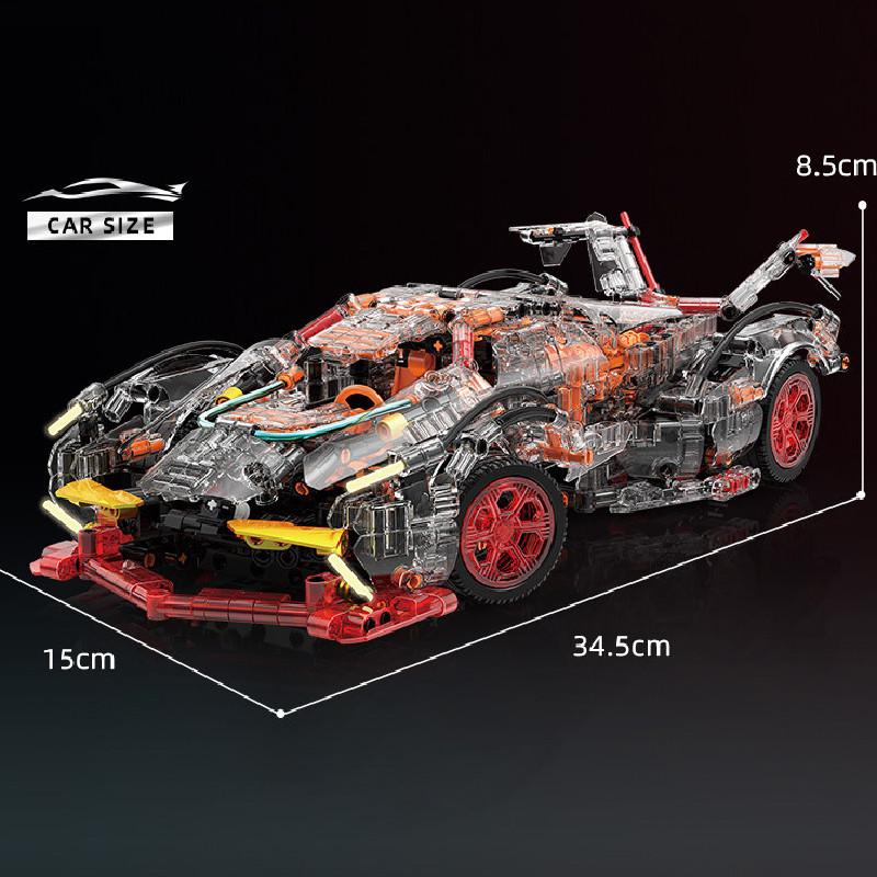 Sports Forerunner Car Assembly Building Block Model Ornament Children Gift Toy