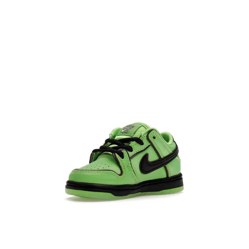 The Powerpuff Girls x Nike Dunk Low Pro SB QS TD Buttercup Baby-Sneakers Grün Mean-Green Schwarz FZ8831-300