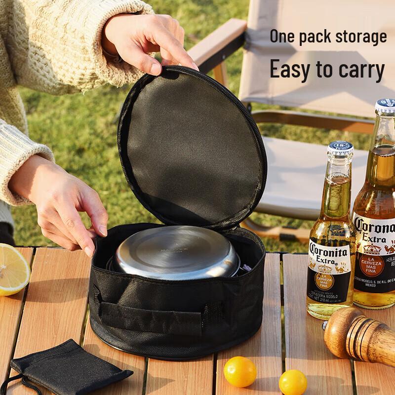 MAXCOOK 304 Stainless Steel Portable Outdoor Dining Set