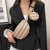 New Trendy Fashionable Mother Child Chest Bag Personalized Stripe Ethnic Style Crossbody Bag High end Simple Versatile Waist Bag