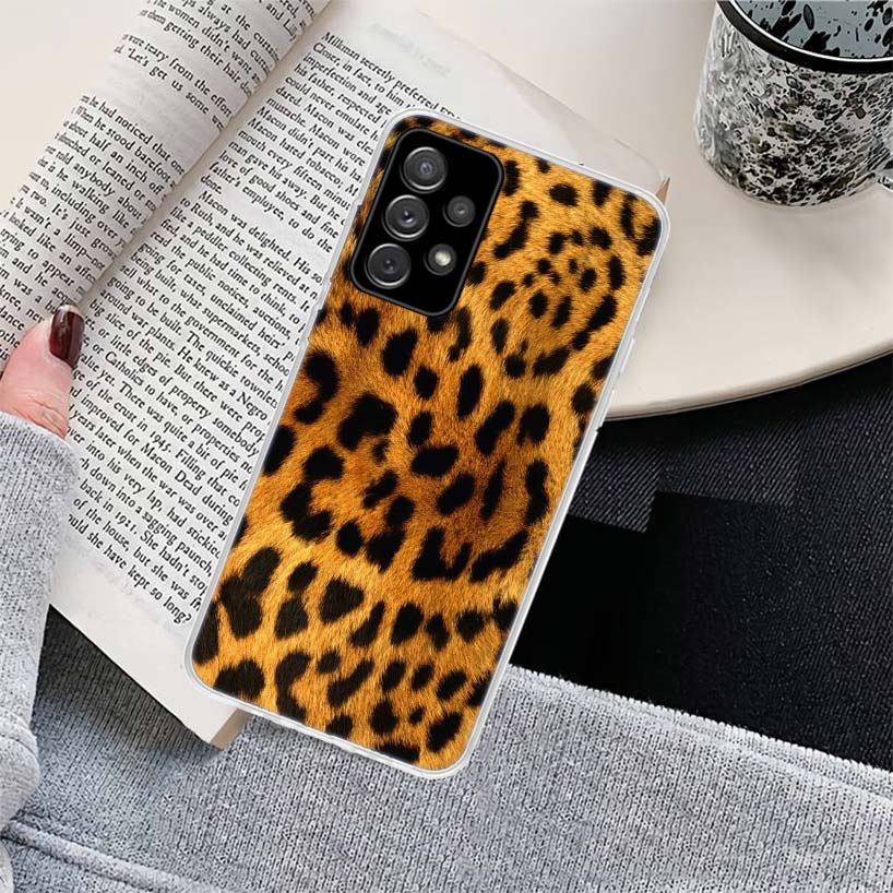 Tiger Leopard Print Panther Phone Case for Samsung Galaxy A17 A16 A15 A14 A13 A57 A56 A55 A54 A53 A37 A36 A35 A34 A33 A26 A25 A2