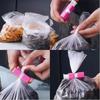 12 PCS Squeeze Bread Bag Clips Reusable Fresh Food Seal Plastic Clip Snack Bag Seal Spring Clip Home Kitchen Storage