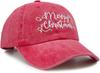 Christmas Baseball Cap For Men Women, Adjustable Embroidered Merry Christmas Hat For Holiday New Year Party