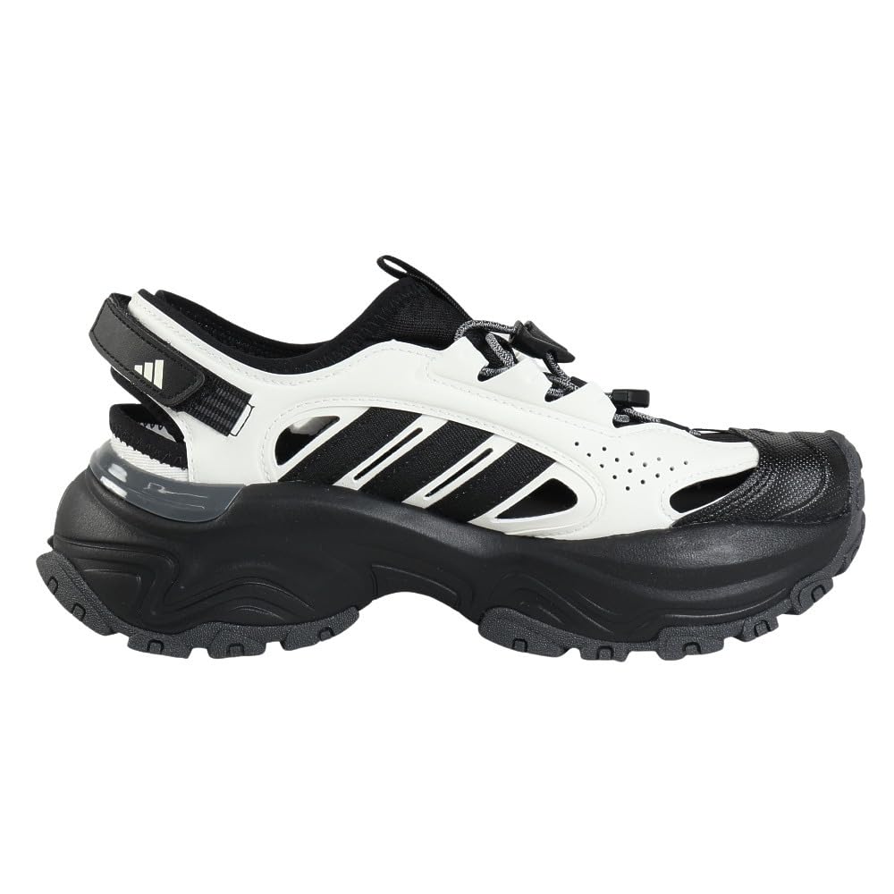 Adidas Sneaker Platform Sports Core Size Men's Sandals, Sandals, White/Grey Six/Core Black, 25.5cm