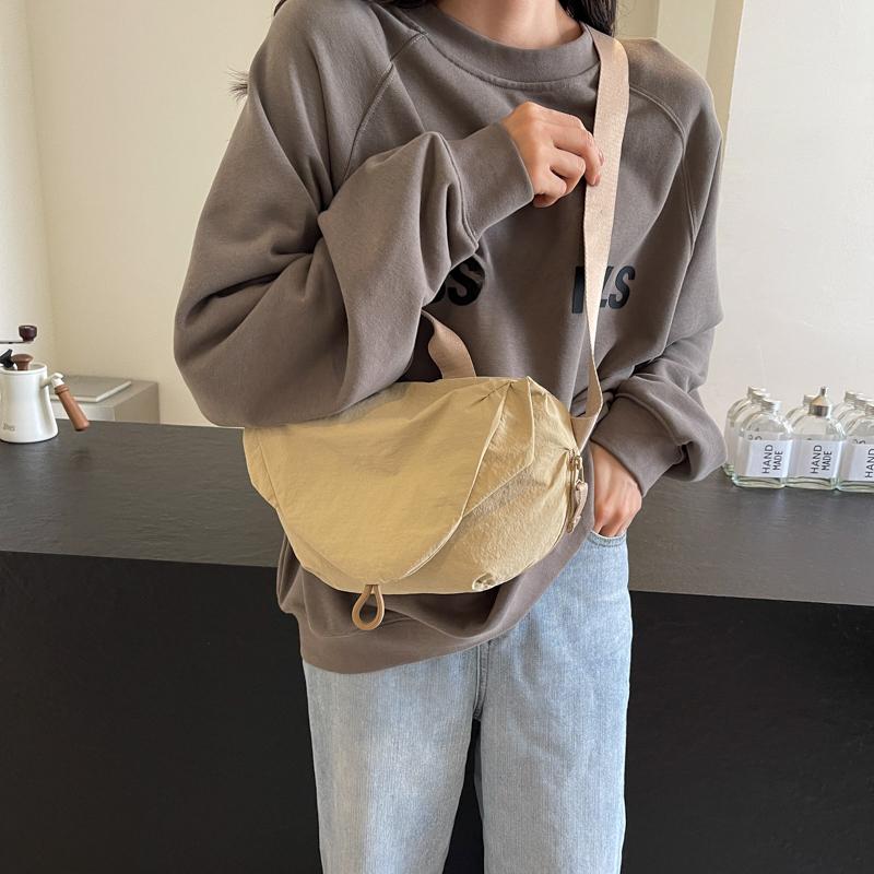 Soft Cloth Zipper Design Shoulder Bag for Women 2024 Trend Korean Fashion Y2K Handbags and Pures Small Crossbody Bags