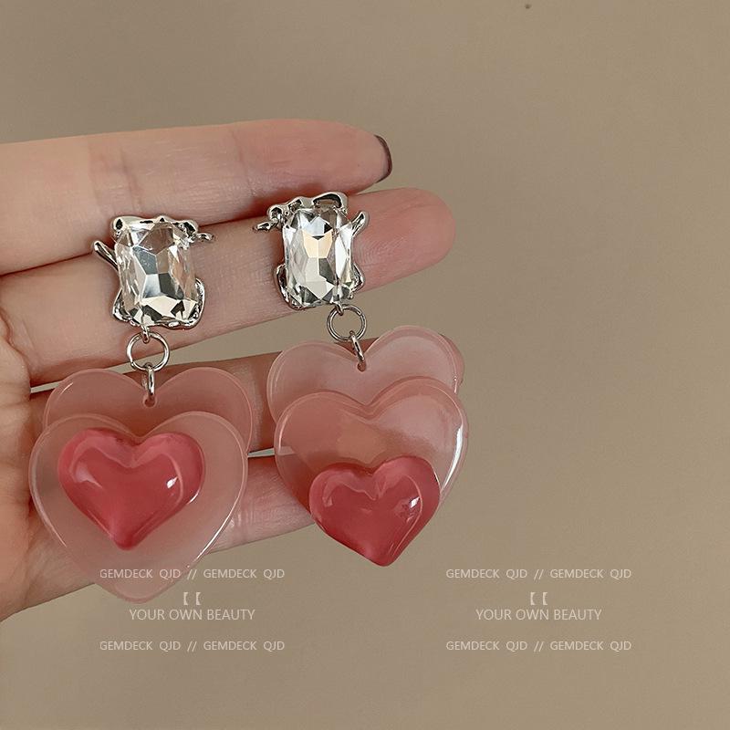 French Retro Zircon Pearl Stud Earrings - Elegant, Versatile Light Luxury Design for Women