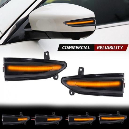 For 2013-2018 NISSAN ALTIMA SENTRA TEANA Smoked Dynamic Mirror Turn Signal Light