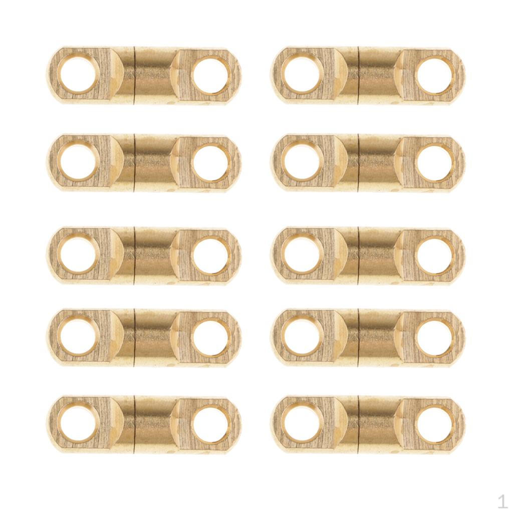 10 штук прочных вертлюгов для рыбалки, коннектор для лески, зажим 8mm Golden