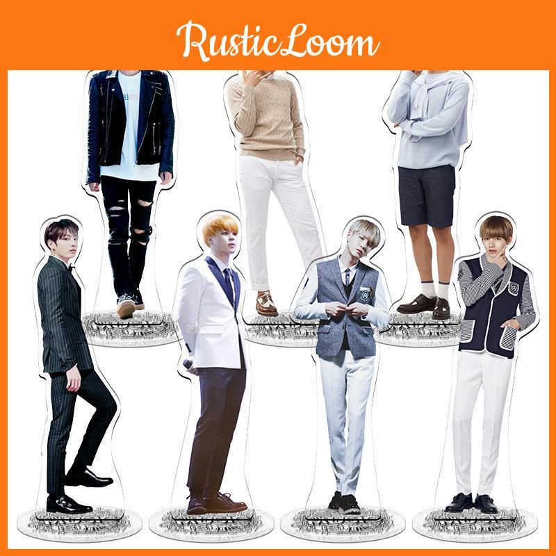 Kpop Star Bts Bangtan Boys Acrylic Stand Figure Double Side Home Table Decor