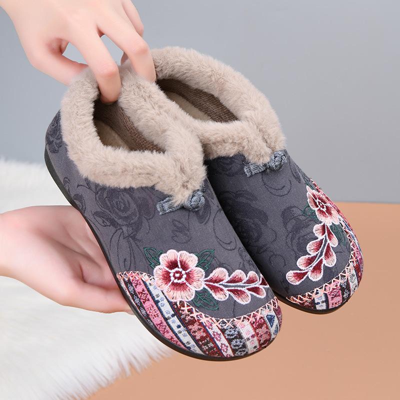 Cloth Shoes, Cotton Shoes, Embroidered Bags, Woolen Shoes, Warm and Comfortable Soft-soled Shoes