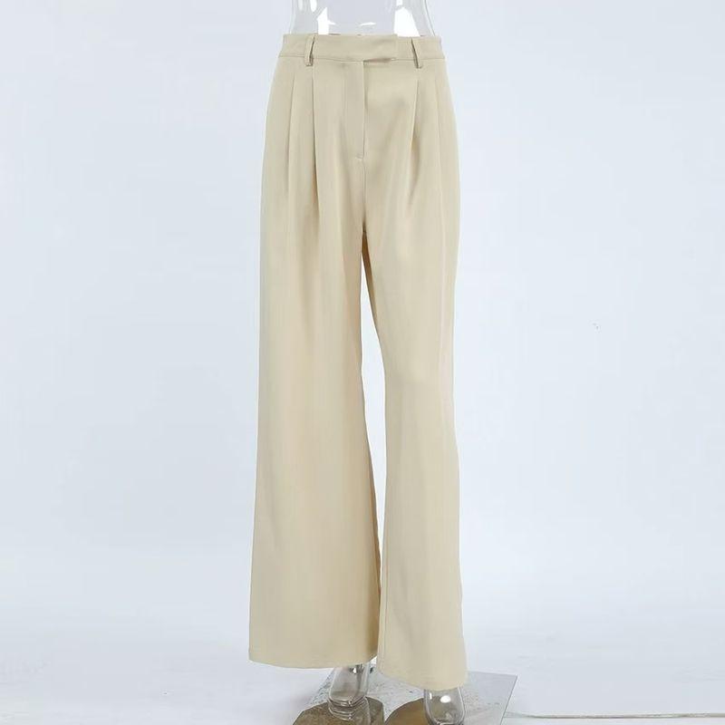 

Модный стиль Повседневные Элегантные Брюки с широкими штанинами Легче всего сочетать Брюки с высокой талией Брюки с высокой талией и широкими штанинами Khaki L