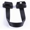 Low Profile OBD 2 OBD Ii Male To Female Ribbon Extension Diagnostic Cable 16P Connected Fully For Scan Tool Code Reader 1Ft/30Cm