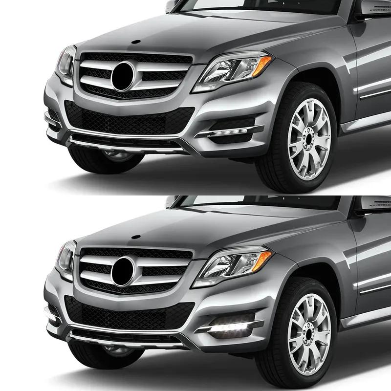 LED DRL For Mercedes Benz W164 X164 X204 ML350 ML450 GL450 GLK350 2009-2013 Foglamp Front Bumper Headlight 1649060251 1649060151