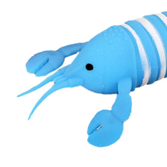 Squeezing Lobster Toy Cute Colorful Simulation Animal Doll Pinch Toy Anxiety-Relief Soft Plastic Squeeze Fidget Squishes Decompression Toy Boys Girls