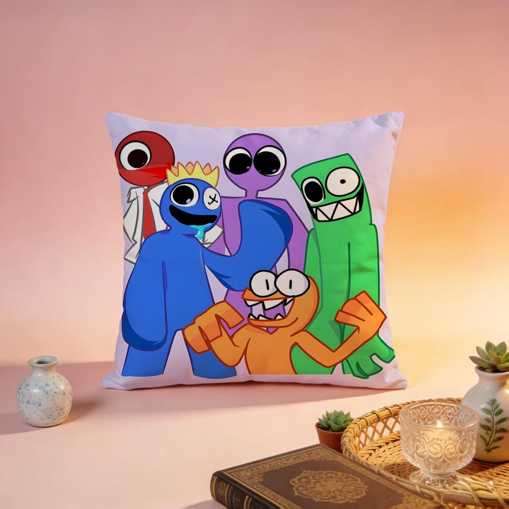 Beliebte RRainbow Friendsed Kissenbezug Premium Hautfreundlicher Kissenbezug Vielseitig für Zuhause Büro Reisen