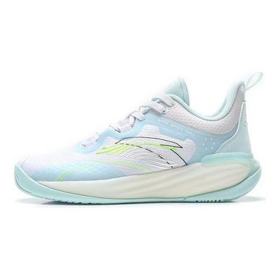 Shock Absorbing Non-Slip Durable Low-Top Basketball Shoes Men Sneakers White Green Gray 112221604Q-3