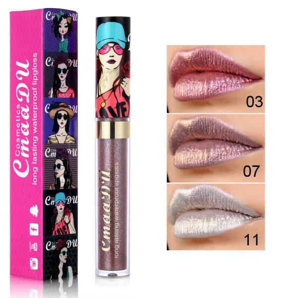 

3 шт./компл. CmaaDu Beautiful Girl Dream Color Хамелеон с бриллиантами Блеск для губ Помада 3711