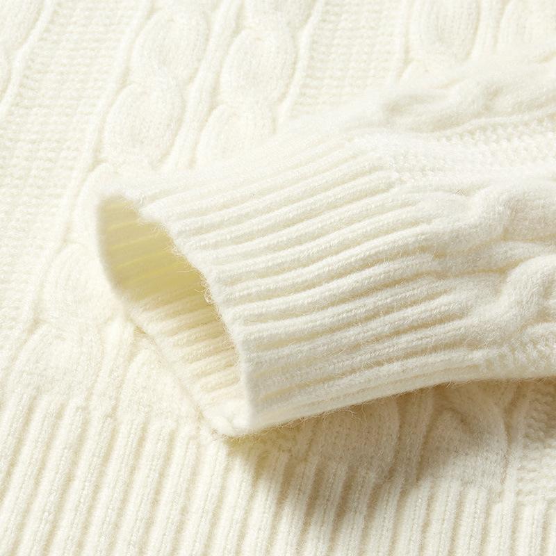 Autumn And Winter American Men'S Knitted Base Sweater New Trendy Versatile Wide Half High Collar Knitted Sweater