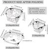 ZHUOHUA Collapsible Bowl Set Camping Foldable Tableware Ultralight Portable Plastic Folding Bowl Dinner Plate Cup Travel Picnic