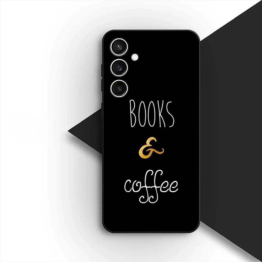 Cover for Samsung Galaxy S10 S8 S9 Plus A33 A34 A31 70 A71 A72 Note 20 9 8 S10E Casing Phone Case OK But First Coffee Book