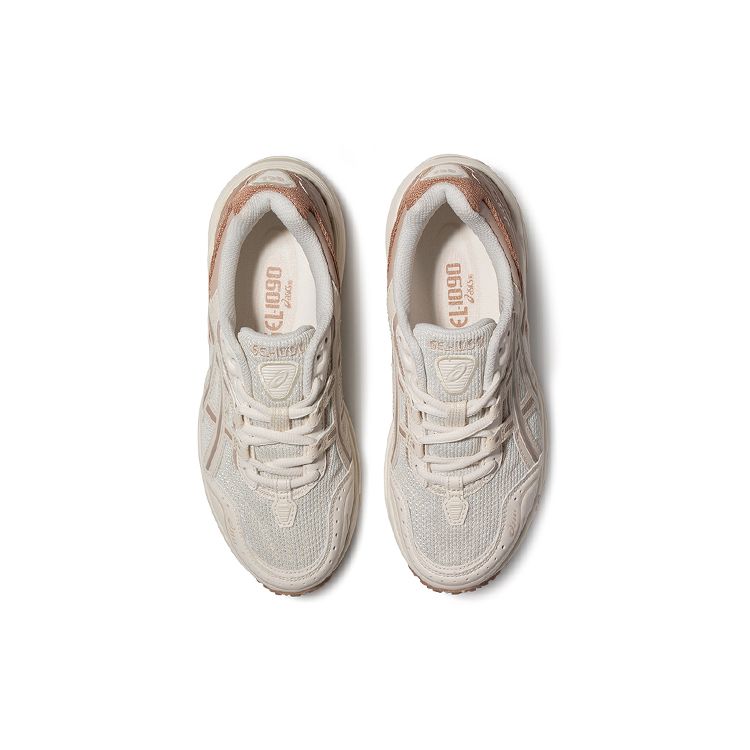Asics Gel-1090 V1 Fabric Synthetic Leather Retro Versatile Low-Top Lifestyle Casual Shoes Unisex Sneakers Lilac Brown 1203A243-024