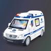 1:32 Mini-Automodelle aus Druckguss, Geschenke, Krankenwagen, Feuerwehrauto, Polizeiauto, Modell, Sound- und Lichtfahrzeug, Simulation, Sammlung, Spielzeug