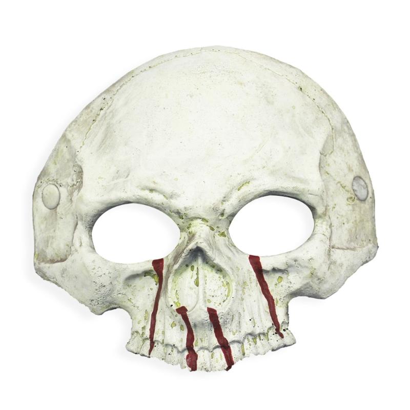 Adult Kids Half Face Skull Mask Skull Skeleton Mask Pu Foaming Skeleton Mask for Halloween Masquerade Cosplay Costume