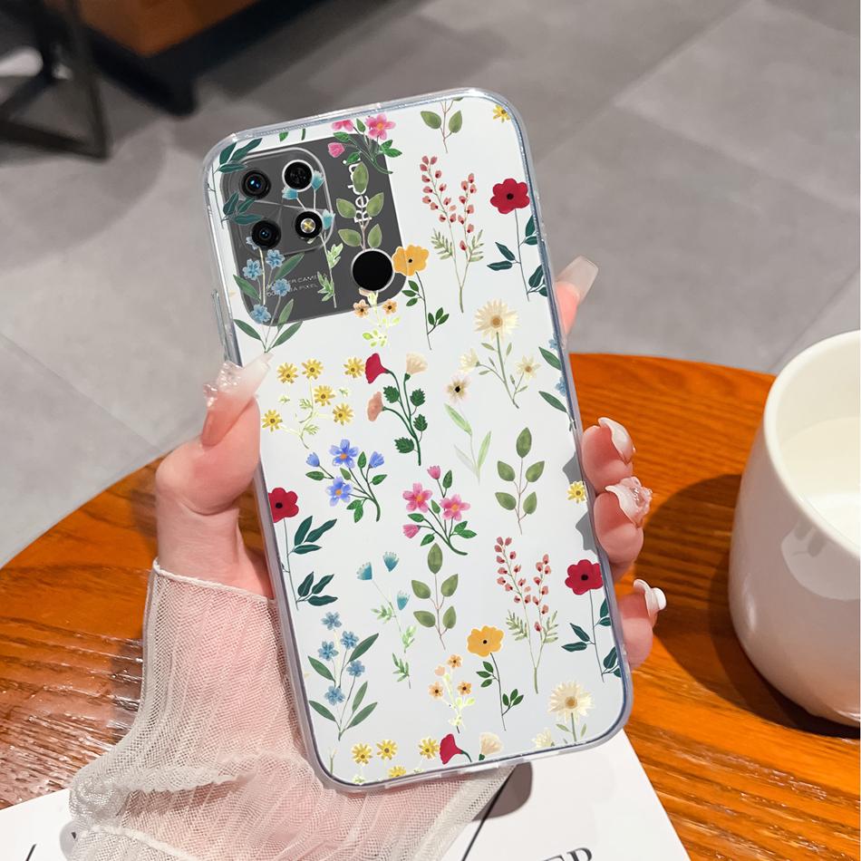 Covers For Redmi 10C Case Stylish Fun Soft Transparent Slim Silicone Anti Drop Phone Shell For Xiaomi Redmi 10 C Bumper Fundas
