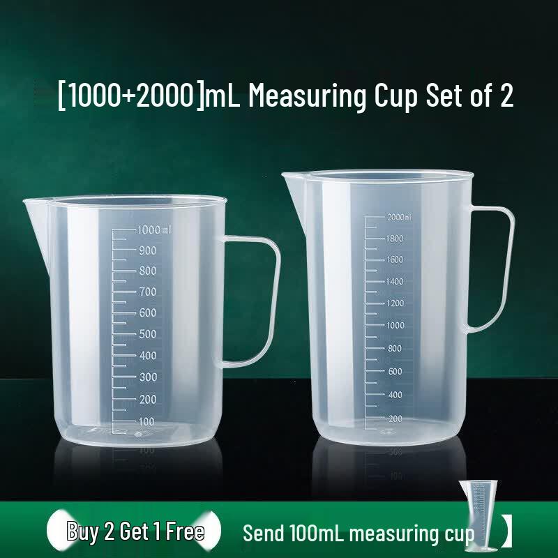 ZISIZ Commercial Plastic Measuring Cup with Scale