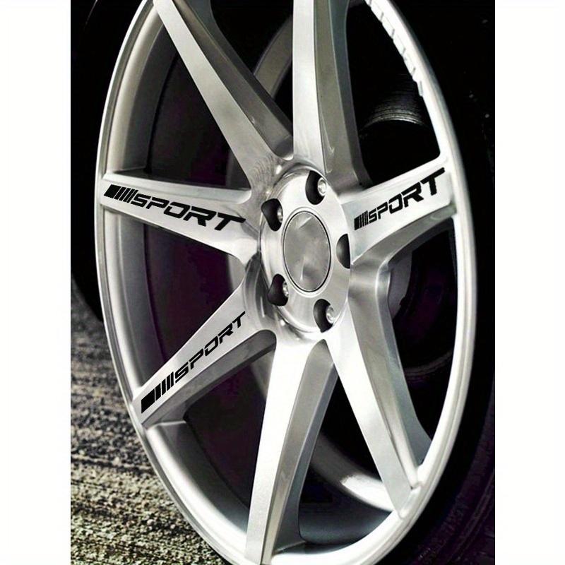 4pcs/set Car Wheel Hub Sport Emblem Sticker
