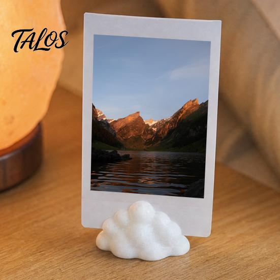 Kids Art Display Stand 5Pcs 3D Printed Photo Stand, Decorative Rack, Lovely Cloud Shape Picture Precious Memory Frame Holder for Photos Leaf